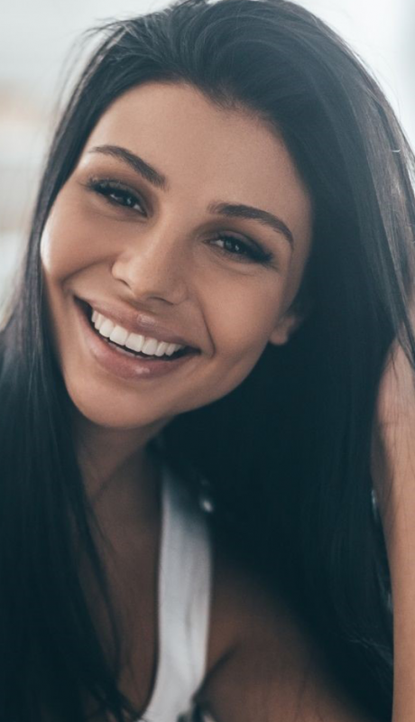 Smiling woman with gorgeous smile